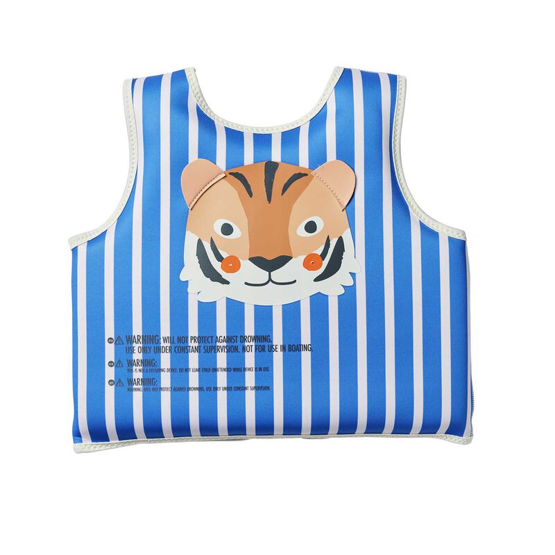 SUNNYLiFE Float Vest 3-6 Tino The Tiger Blue image number 3